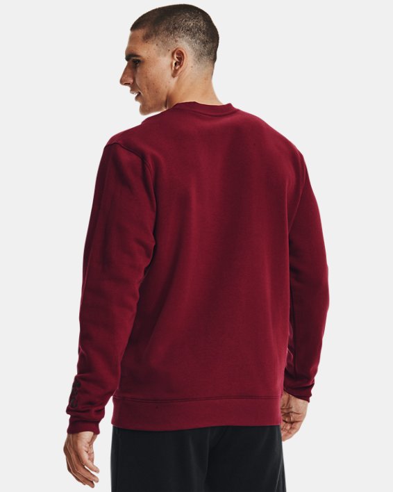 เสื้อคอกลม UA CNY Rival Fleece สำหรับผู้ชาย, Red, pdpMainDesktop image number 1